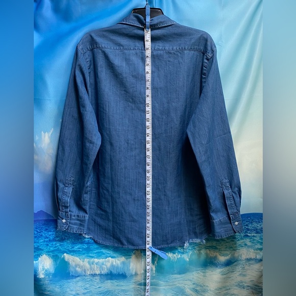 Frank&Eileen Eileen Button-Up Shirt Famous Denim Size: L Stonewashed Indigo - Picture 15 of 16